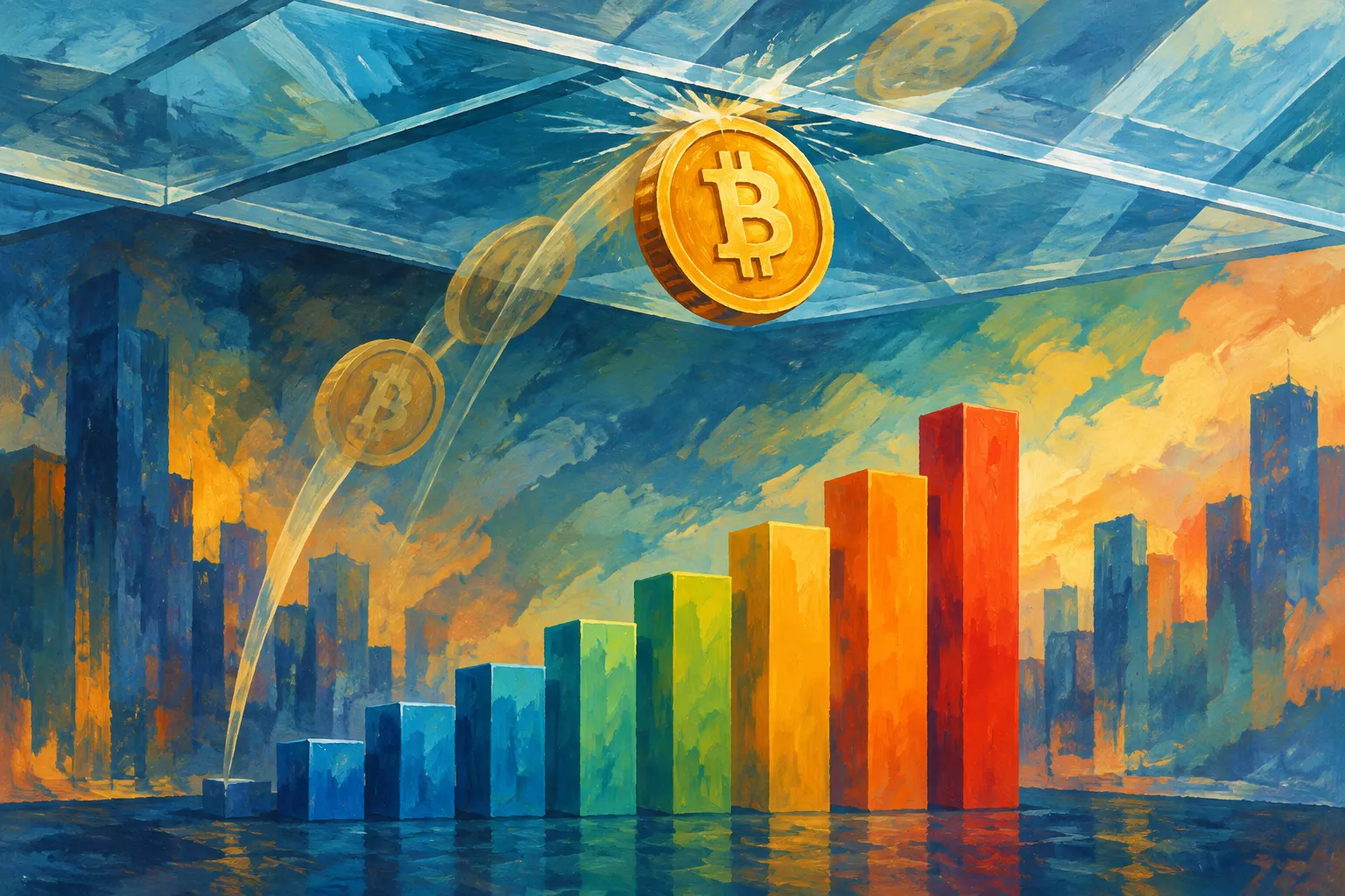 Image accompanying: Bitcoin keeps getting rejected at $87,000 as stocks hover near records