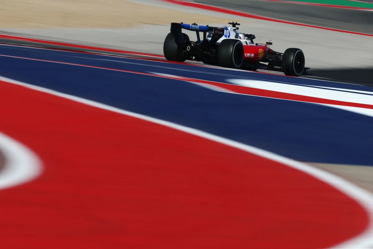 Image accompanying: F1 United States GP: Charles Leclerc completes perfect Friday by topping FP2