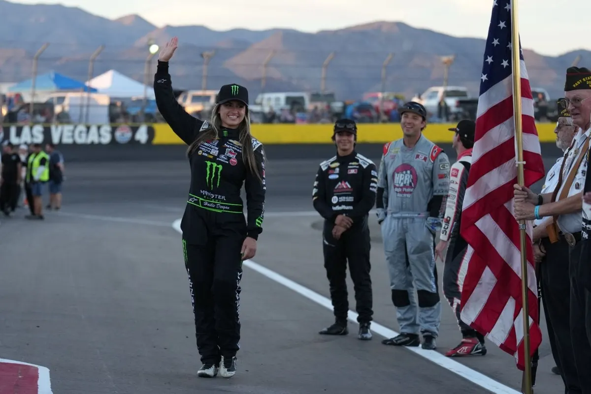 Image accompanying: Hailie Deegan eying NASCAR Truck return but future plans remain uncertain