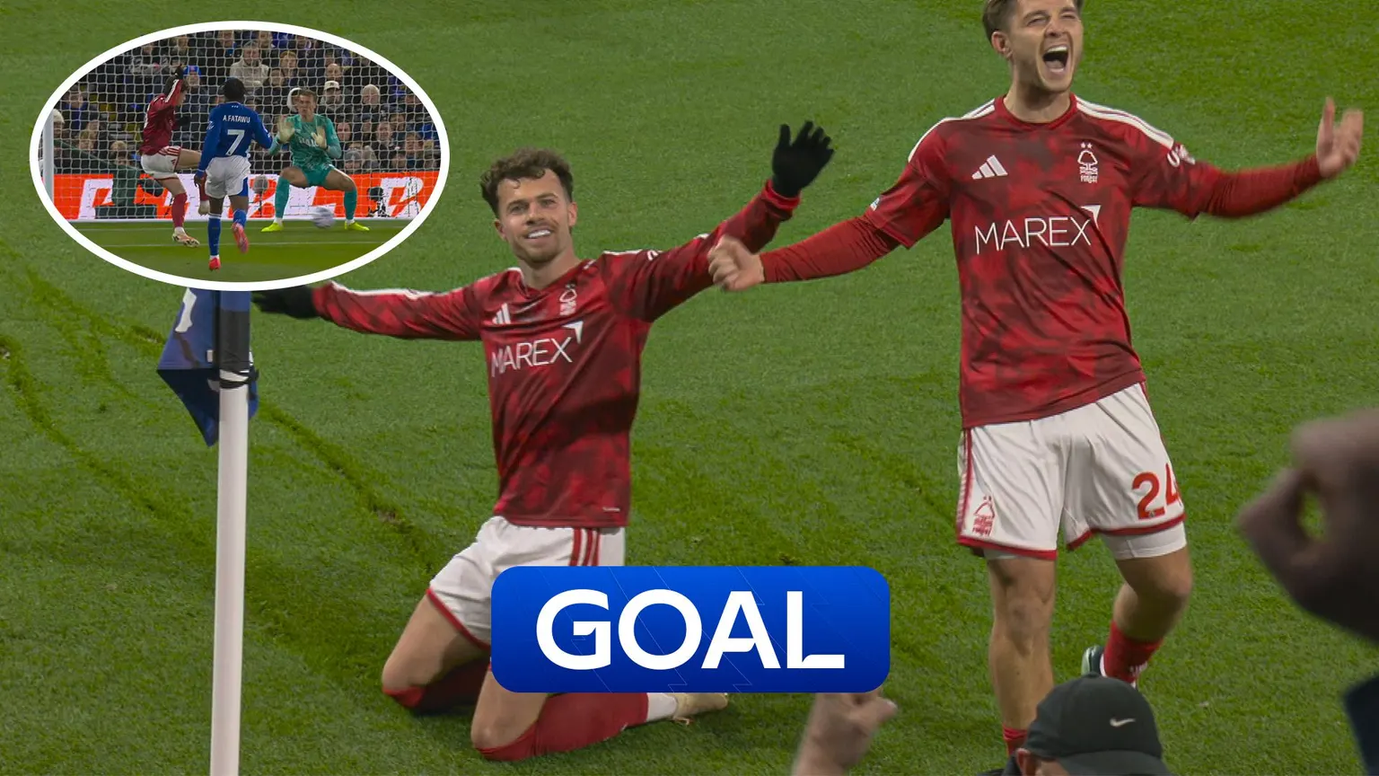 Image accompanying: Williams volleys Forest in front at Ipswich!