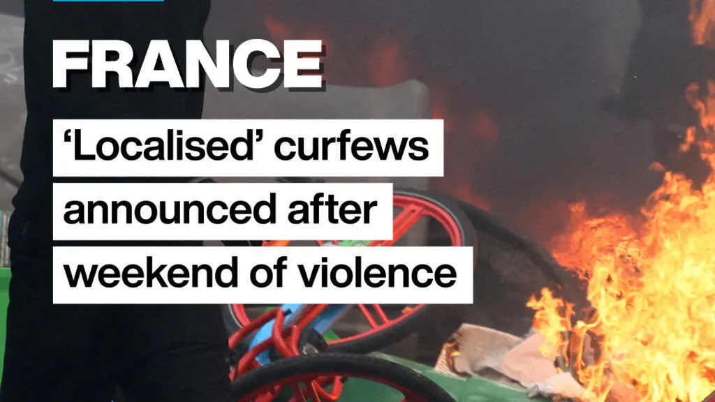 Image accompanying: France: ‘localised’ curfews announced after weekend of violence