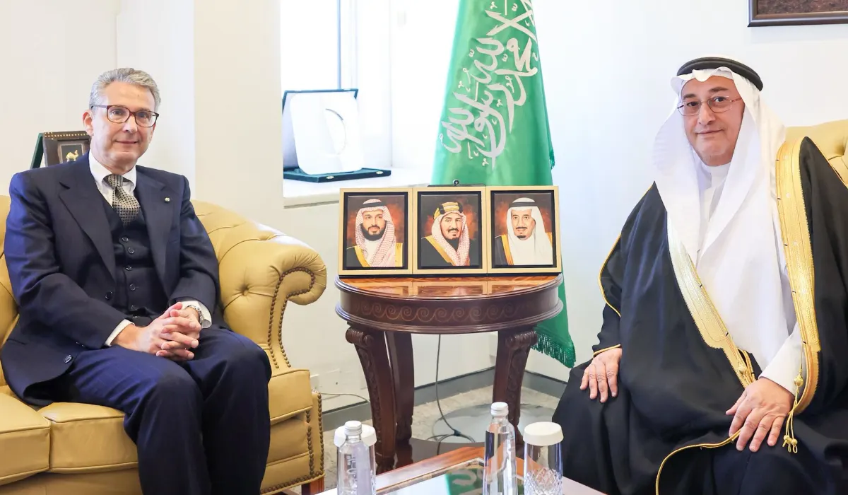 Image accompanying: Saudi deputy minister for public diplomacy receives Italian ambassador