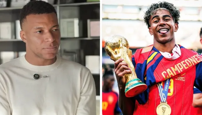 Image accompanying: Yamal and Mbappé face off in clasico one day before Ballon d’Or winner is revealed