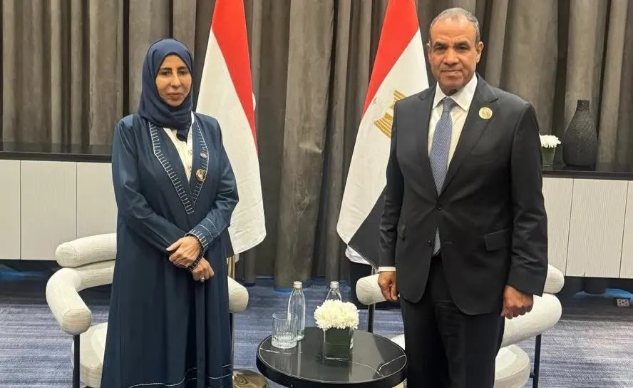 صورة مرافقة للخبر: وزيرة الخارجية تلتقي نظيرها المصري