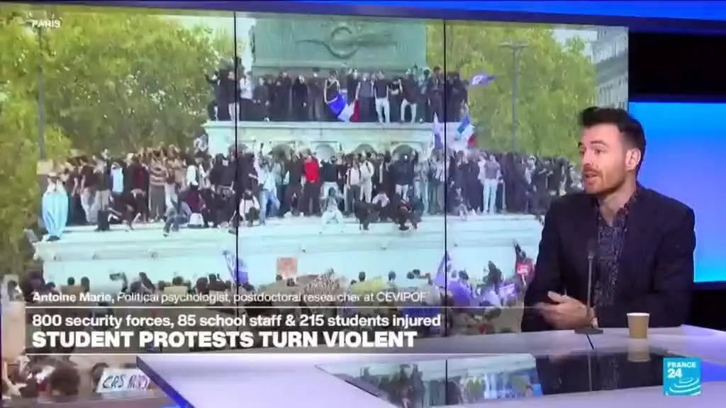 Image accompanying: French student protests: Police impunity ‘below' the standards of a 'well-functioning democracy’