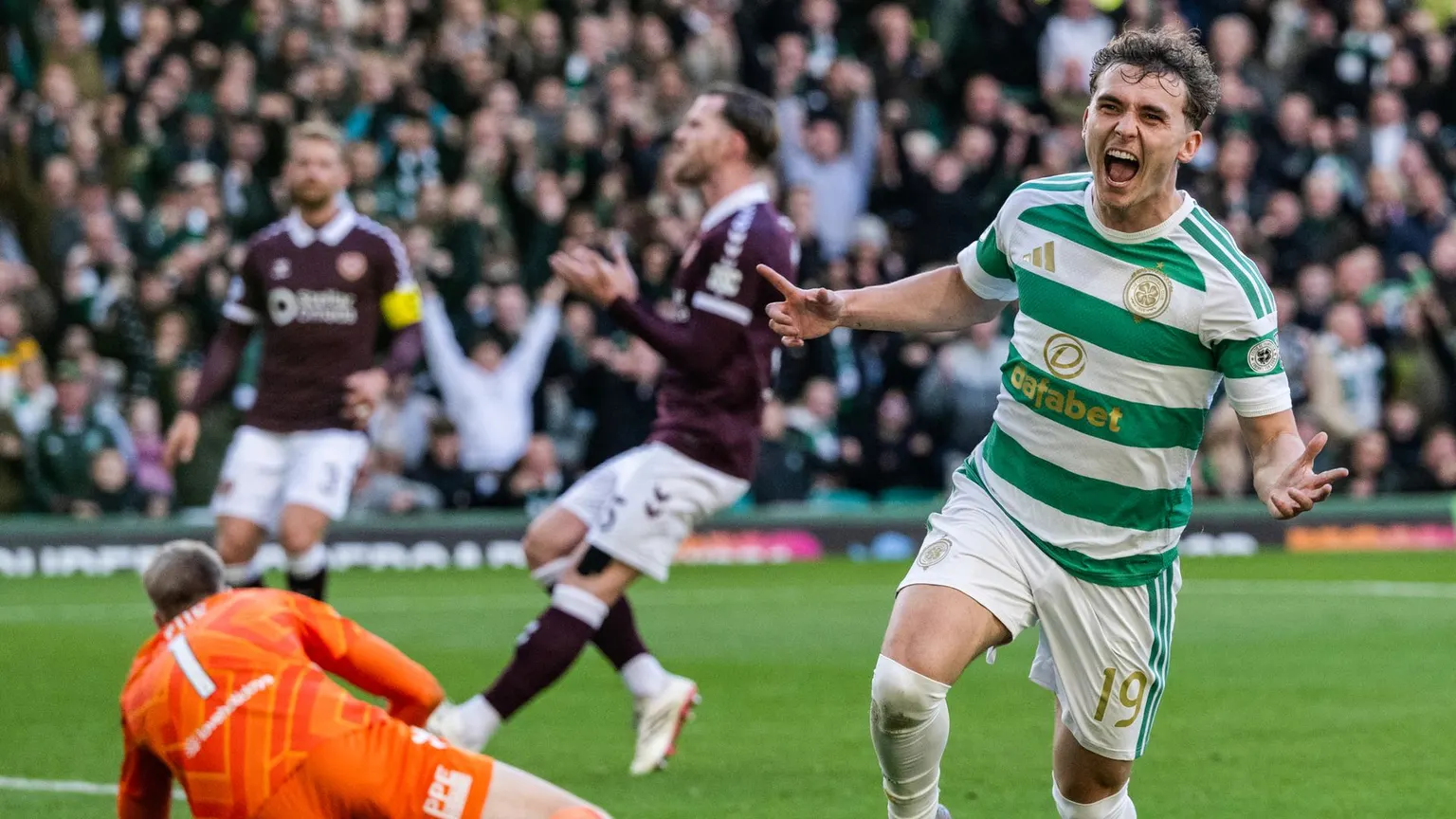 Image accompanying: Ruthless Celtic hit seven past title rivals Hearts in emphatic win