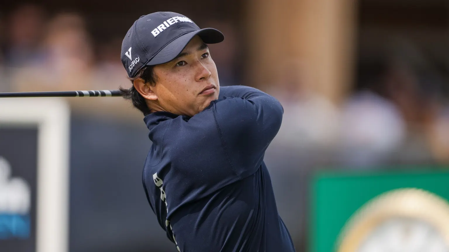 Image accompanying: Katsuragawa matches course record and holds Genesis Championship lead