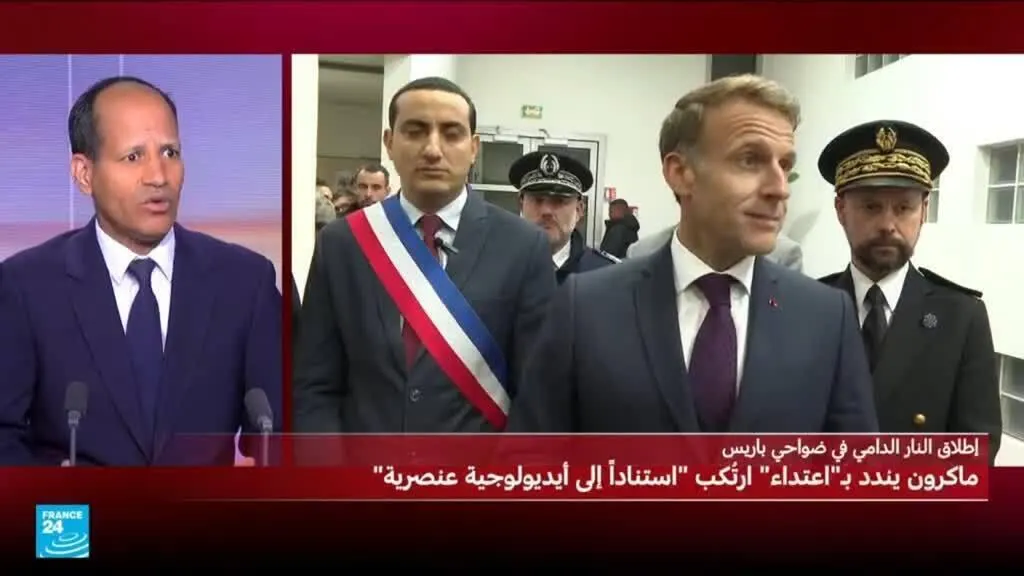 صورة مرافقة للخبر: ماكرون: هجوم تراب إرهابي عنصري ونقطة تحول في فرنسا