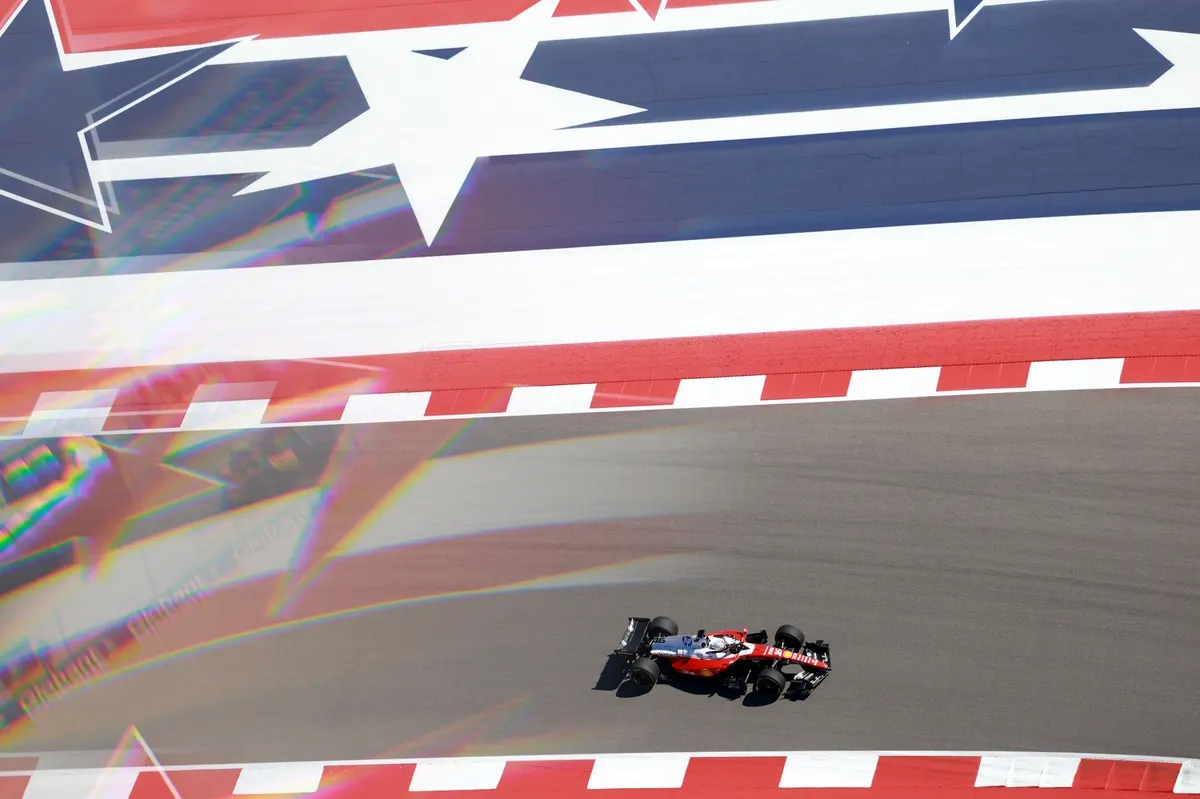 Image accompanying: F1 United States GP: Leclerc beats Verstappen to top FP1 in upgraded Ferrari