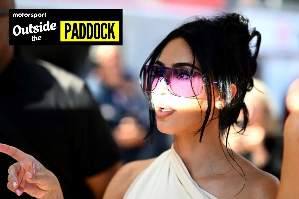 Image accompanying: Kim Kardashian revives hilarious F1 towel drama with Mercedes' Kimi Antonelli