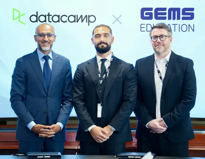 صورة مرافقة للخبر: شراكة بين DataCamp وGEMS Education لتزويد أكثر من 60,000 طالب ومعلم بمهارات الذكاء الاصطناعي والبيانات التطبيقية