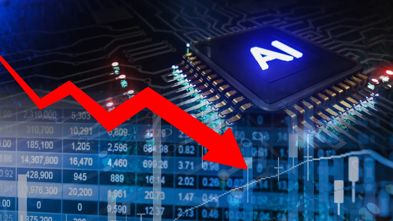 Image accompanying: Artificial Intelligence borrowing plunges over 50%—Where are the returns?