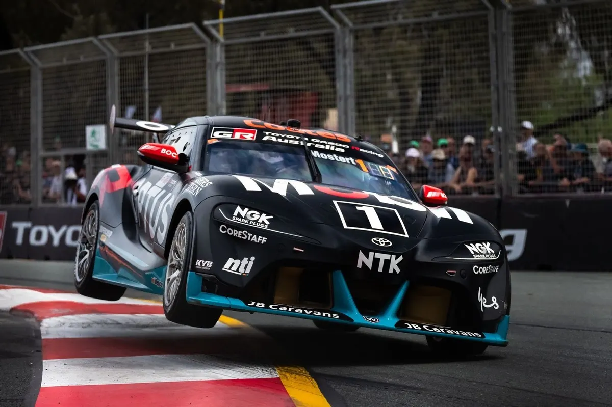 Image accompanying: Supercars Gold Coast: Chaz Mostert dominates wet race for Walkinshaw Toyota