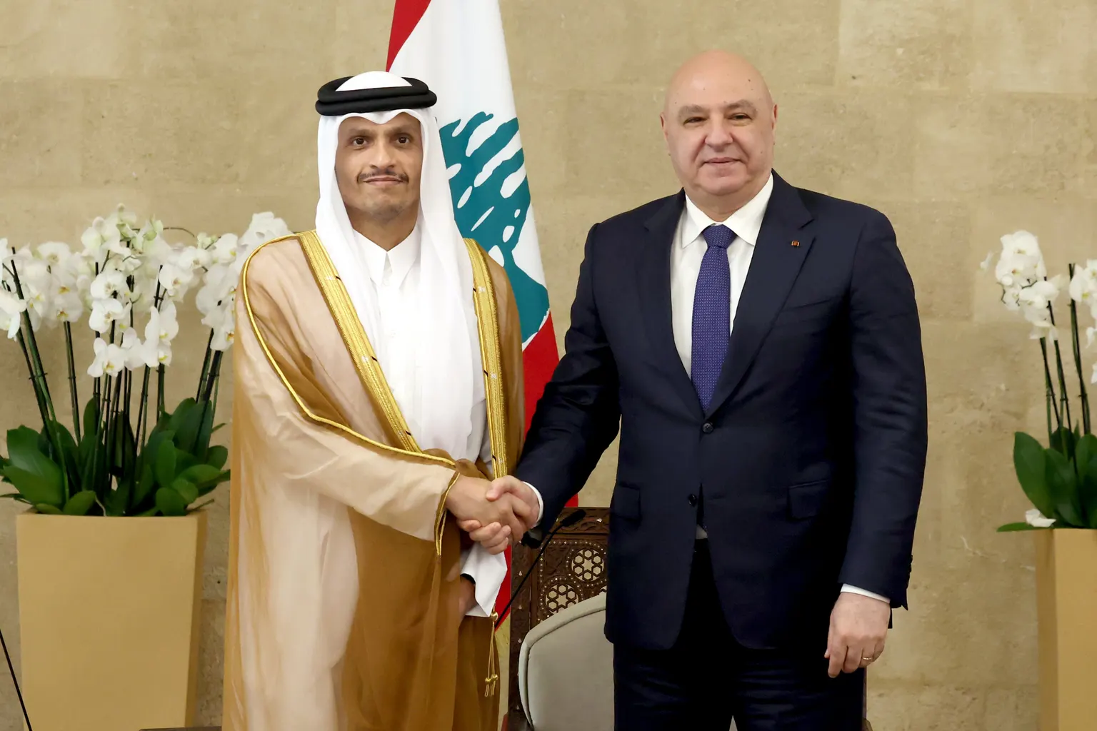 Image accompanying: Qatar PM reiterates support for Lebanese army