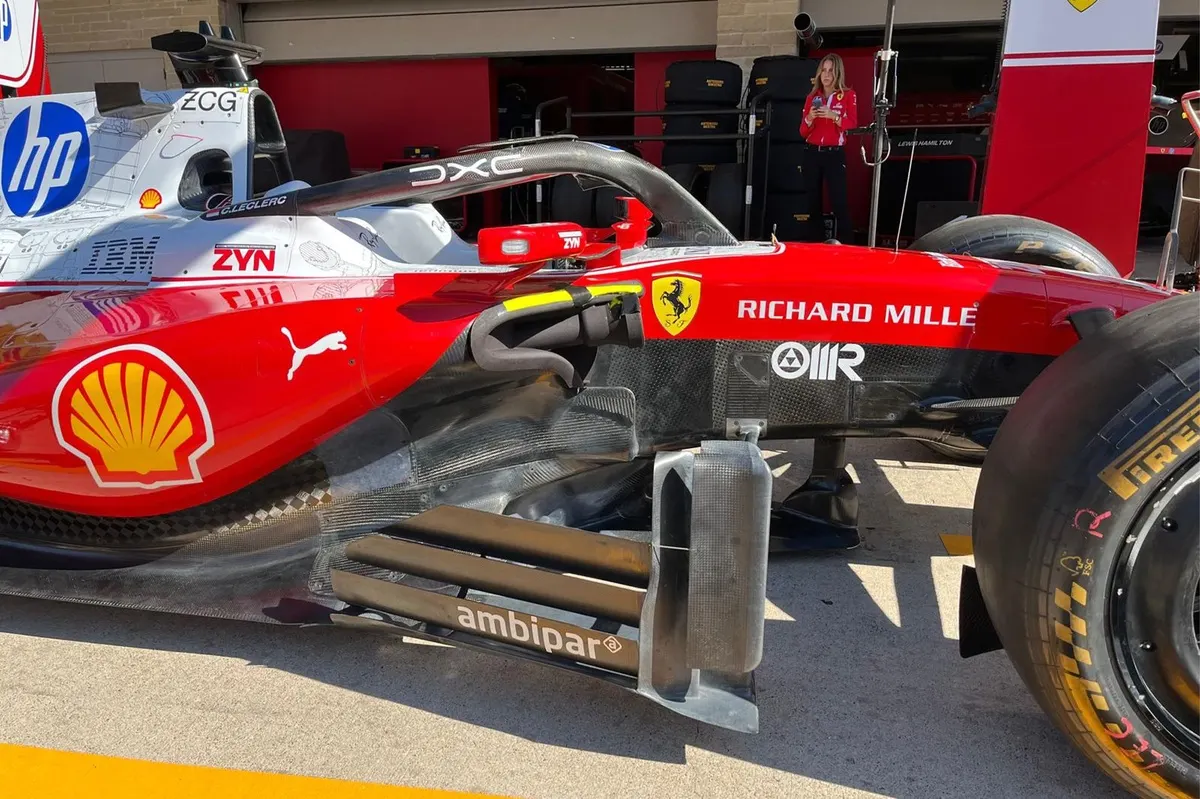 Image accompanying: Exploring Ferrari's 'less than a tenth' US GP update package