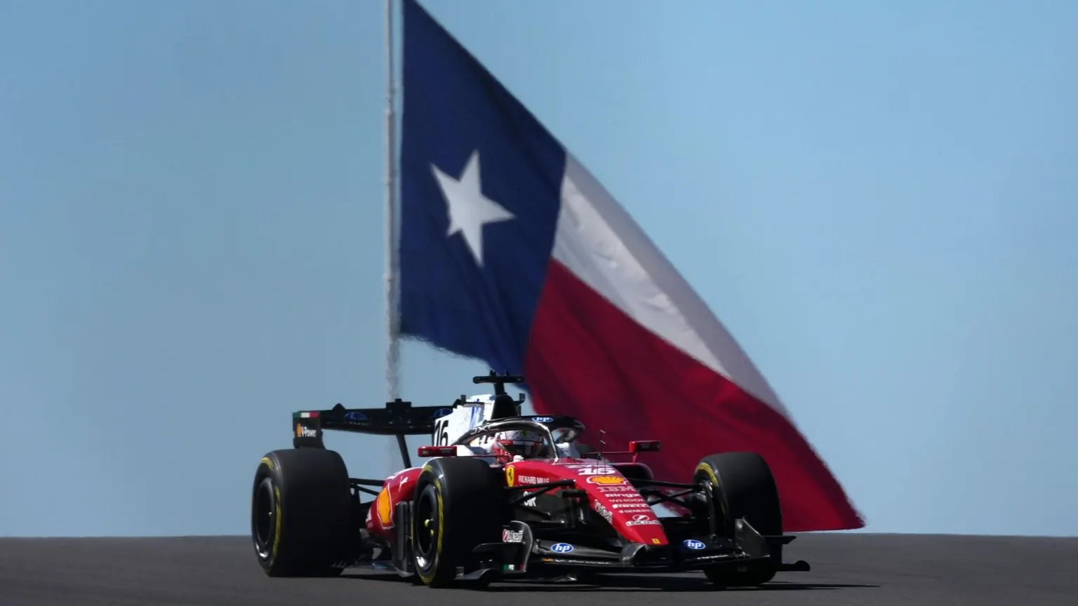 Image accompanying: Leclerc edges Antonelli to complete US GP practice double