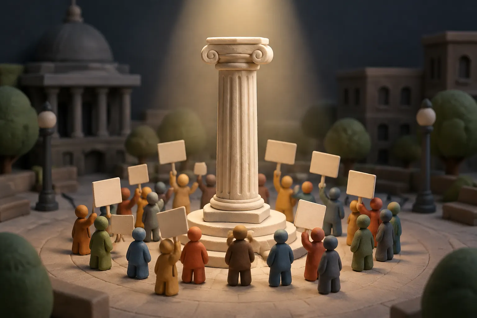 Image accompanying: Protest as a pillar of democracy