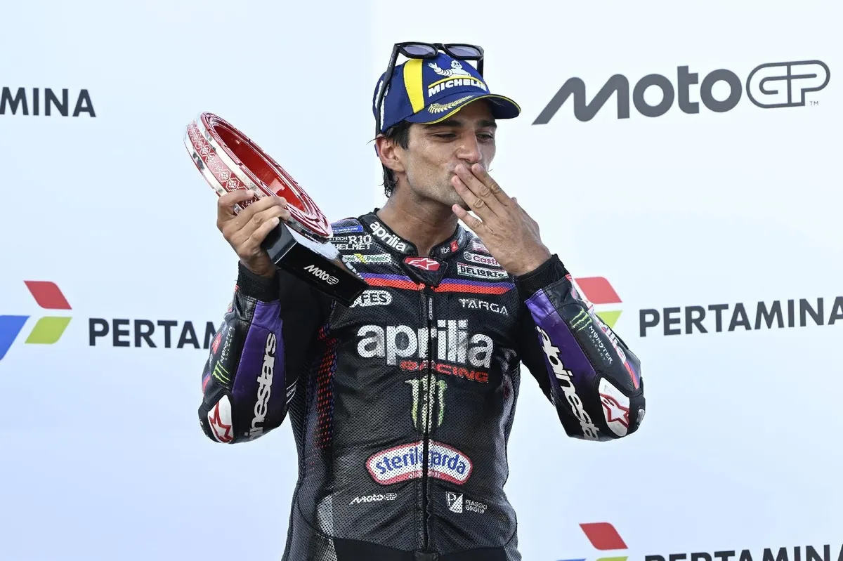 Image accompanying: Why Jorge Martín was not penalised for jump start in Indonesia