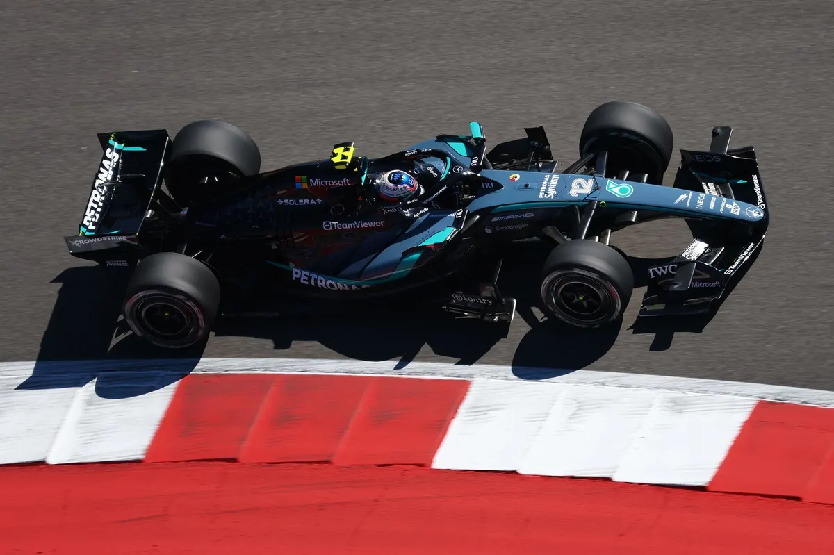 Image accompanying: Kimi Antonelli hails "step forward" at United States GP as Mercedes chips away at upgrades